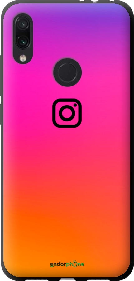 TPU чехол Instagram для Xiaomi Redmi Note 7 - 4273b-1639 изображение 
