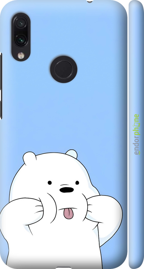 3D пластиковый матовый чехол Милый мишка для Xiaomi Redmi Note 7 - 6357m-1639 изображение 