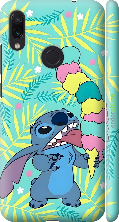 3D пластиковий матовий чехол Стіч для Xiaomi Redmi Note 7 - 6361m-1639 изображение 
