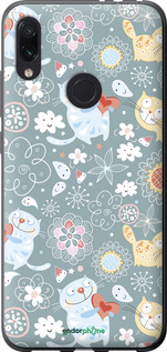 Силиконовый чехол Котята v3 для Xiaomi Redmi Note 7 - 1223u-1639 изображение 