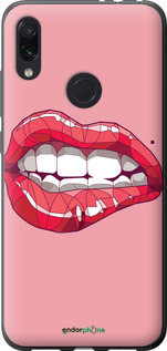 Силиконовый чехол Sexy lips для Xiaomi Redmi Note 7 - 4174u-1639 изображение 