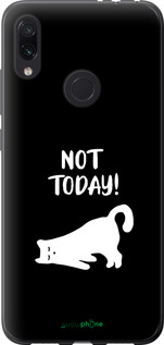 Силиконовый чехол Уставший кот для Xiaomi Redmi Note 7 - 4535u-1639 изображение 