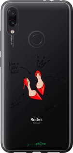 Силиконовый чехол Женщина для Xiaomi Redmi Note 7 - 4599u-1639 изображение 