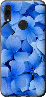 Силіконовий чехол Сині квіти для Xiaomi Redmi Note 7 - 526u-1639 изображение 