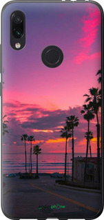 Силиконовый чехол Пальмы для Xiaomi Redmi Note 7 - 5873u-1639 изображение 