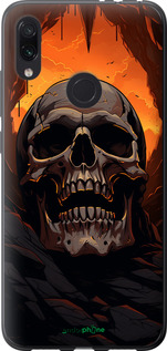 Силиконовый чехол Череп в пещере для Xiaomi Redmi Note 7 - 5959u-1639 изображение 