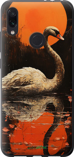 Силіконовий чехол Лебідь для Xiaomi Redmi Note 7 - 5964u-1639 изображение 