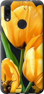 Силиконовый чехол Желтые тюльпаны для Xiaomi Redmi Note 7 - 5991u-1639 изображение 