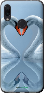Силіконовий чехол Лебеді для Xiaomi Redmi Note 7 - 6007u-1639 изображение 