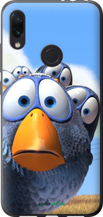 Силиконовый чехол Angry Birds для Xiaomi Redmi Note 7 - 6008u-1639 изображение 