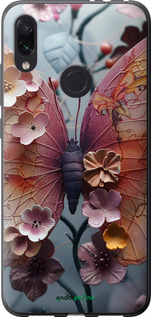 Силиконовый чехол Fairy Butterfly для Xiaomi Redmi Note 7 - 6048u-1639 изображение 