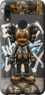 Силиконовый чехол Bronze kaws v3 для Xiaomi Redmi Note 7 - 6099u-1639 изображение 