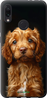 Силіконовий чехол Cocker spaniel на чорному фоні для Xiaomi Redmi Note 7 - 6137u-1639 изображение 