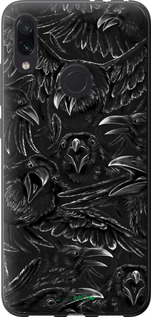 Силиконовый чехол Воронья ярость для Xiaomi Redmi Note 7 - 6474u-1639 изображение 