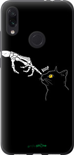 Силиконовый чехол Кошка для Xiaomi Redmi Note 7 - 6505u-1639 изображение 