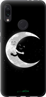 Силиконовый чехол Лунные объятия для Xiaomi Redmi Note 7 - 6508u-1639 изображение 