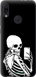 Силиконовый чехол Скелет делает Selfie для Xiaomi Redmi Note 7 - 6535u-1639 изображение 