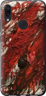 Силиконовый чехол Абстрактная композиция в красных тонах для Xiaomi Redmi Note 7 - 6541u-1639 изображение 
