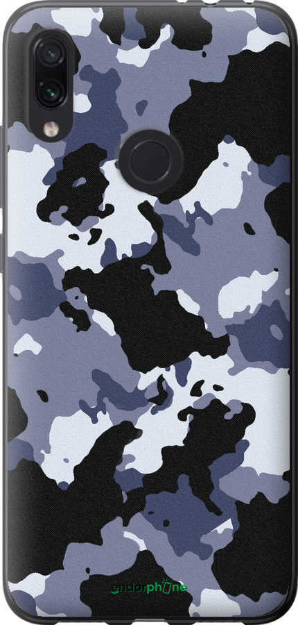 Силиконовый чехол Камуфляж v4 для Xiaomi Redmi Note 7 - 1182u-1639 изображение 
