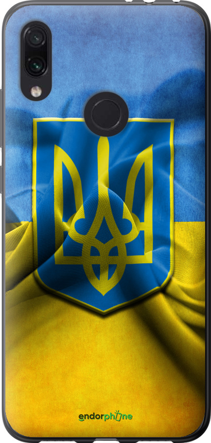 

Силіконовий чохол "Прапор та герб України" для Xiaomi Redmi Note 7, Блакитний
