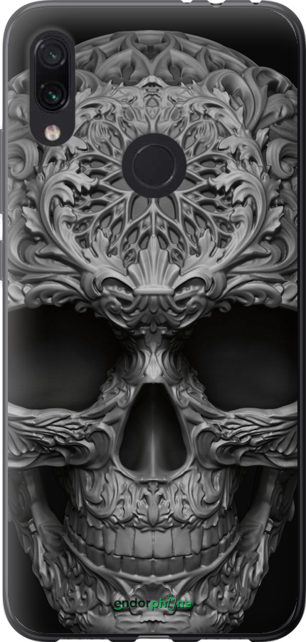 Силиконовый чехол skull-ornament для Xiaomi Redmi Note 7 - 4101u-1639 изображение 