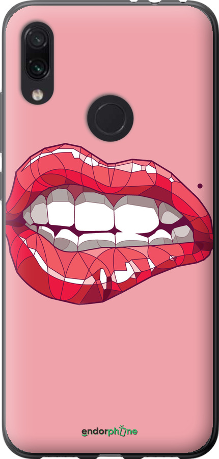 Силиконовый чехол Sexy lips для Xiaomi Redmi Note 7 - 4174u-1639 изображение 