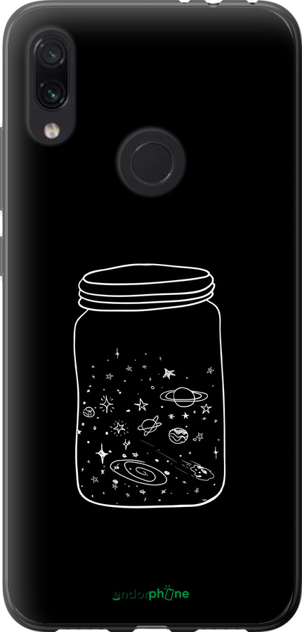Силіконовий чехол Космос в банці для Xiaomi Redmi Note 7 - 4297u-1639 изображение 