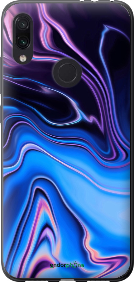 Силиконовый чехол Узор воды для Xiaomi Redmi Note 7 - 4491u-1639 изображение 