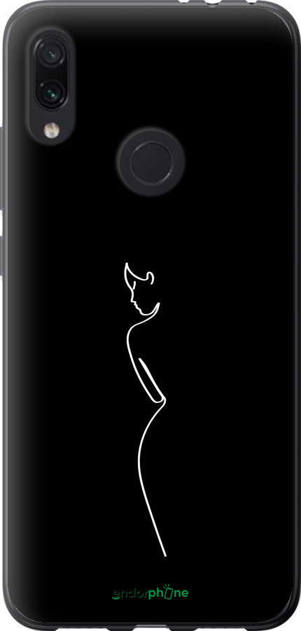 Силіконовий чехол Силует1 для Xiaomi Redmi Note 7 - 4590u-1639 изображение 