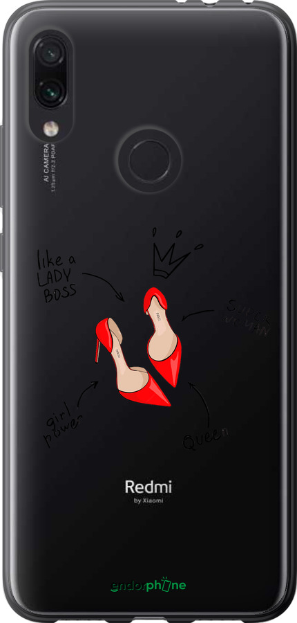 Силиконовый чехол Женщина для Xiaomi Redmi Note 7 - 4599u-1639 изображение 