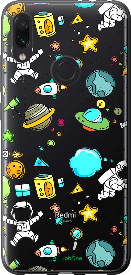 Силиконовый чехол Космос для Xiaomi Redmi Note 7 - 4735u-1639 изображение 