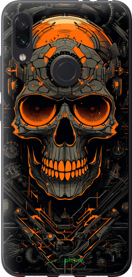 Силіконовий чехол Череп для Xiaomi Redmi Note 7 - 5952u-1639 изображение 