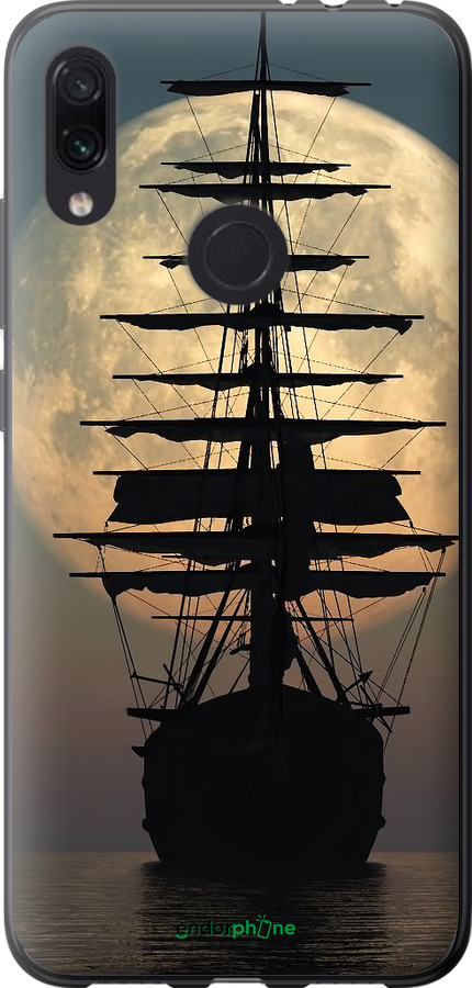 Силиконовый чехол Корабль для Xiaomi Redmi Note 7 - 5998u-1639 изображение 