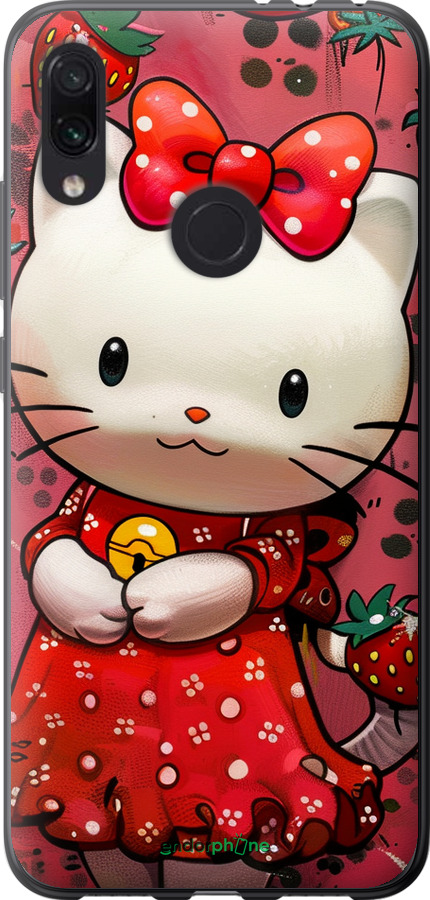 Силиконовый чехол hello kitty1 для Xiaomi Redmi Note 7 - 6036u-1639 изображение 