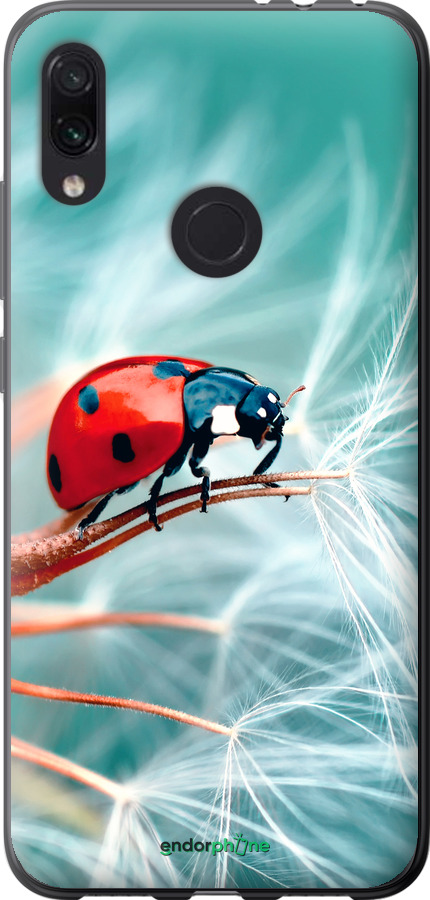 Силиконовый чехол Божья коровка для Xiaomi Redmi Note 7 - 6049u-1639 изображение 
