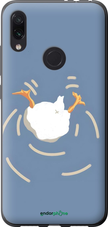 Силиконовый чехол Гусь ныряет для Xiaomi Redmi Note 7 - 6275u-1639 изображение 