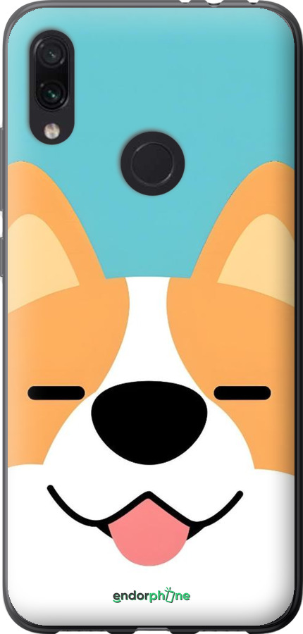 Силиконовый чехол Корги для Xiaomi Redmi Note 7 - 6280u-1639 изображение 