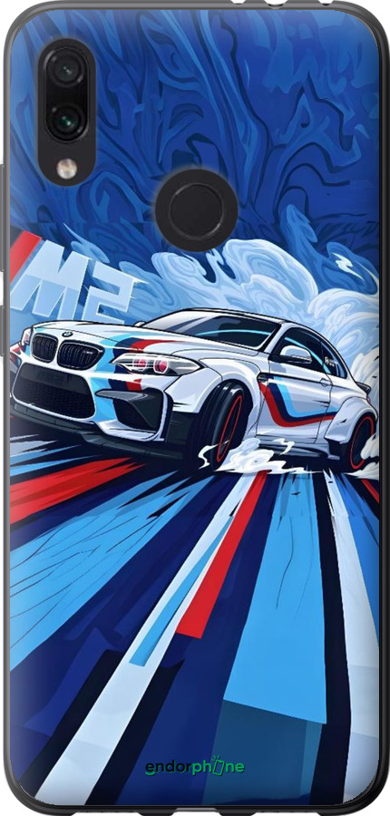 Силиконовый чехол БМВ для Xiaomi Redmi Note 7 - 6292u-1639 изображение 