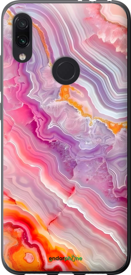 Силиконовый чехол Мрамор 2 для Xiaomi Redmi Note 7 - 6307u-1639 изображение 