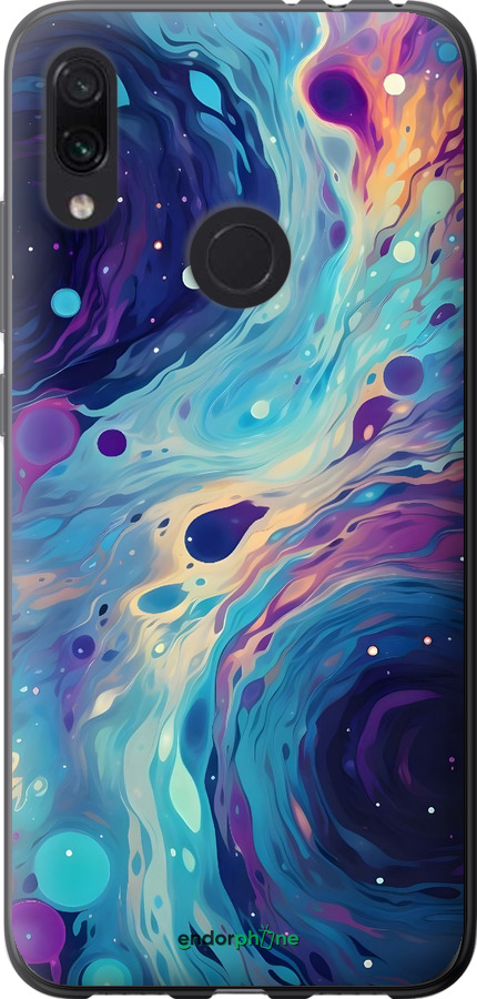 Силиконовый чехол Арт акварель для Xiaomi Redmi Note 7 - 6329u-1639 изображение 