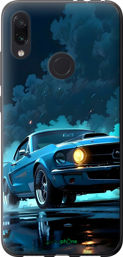 Силиконовый чехол Форд мустанг для Xiaomi Redmi Note 7 - 6374u-1639 изображение 