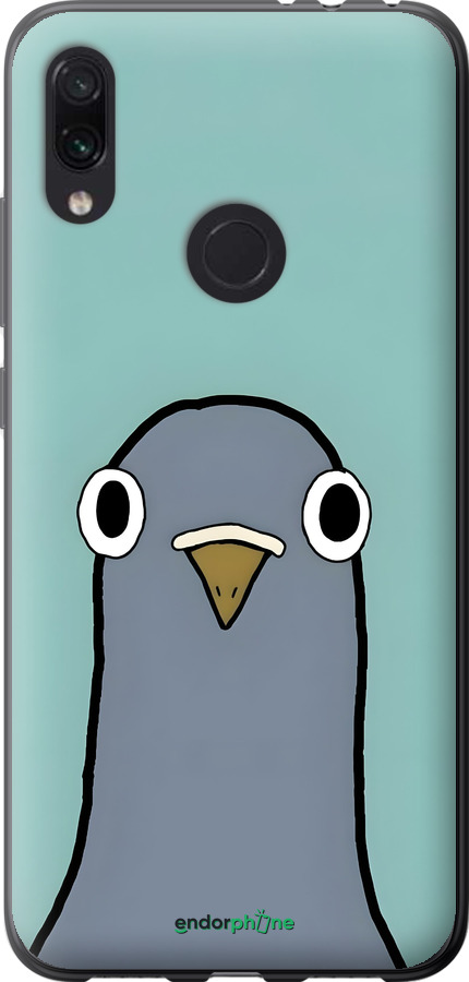 Силиконовый чехол Голубь для Xiaomi Redmi Note 7 - 6388u-1639 изображение 