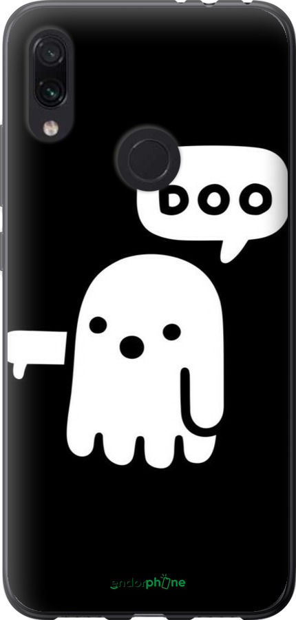 Силиконовый чехол Призрак Неодобрения для Xiaomi Redmi Note 7 - 6431u-1639 изображение 