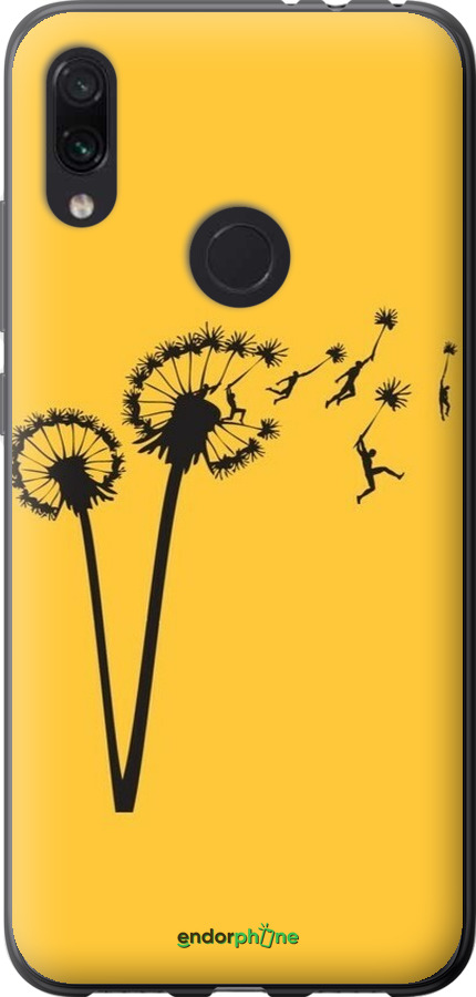 Силиконовый чехол Минимализм одуванчики для Xiaomi Redmi Note 7 - 6449u-1639 изображение 