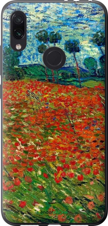 Силиконовый чехол Винсент Ван Гог-Маковое поле для Xiaomi Redmi Note 7 - 6466u-1639 изображение 