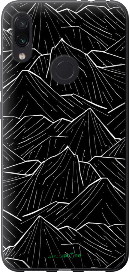 Силиконовый чехол С изображением Темных гор для Xiaomi Redmi Note 7 - 6489u-1639 изображение 