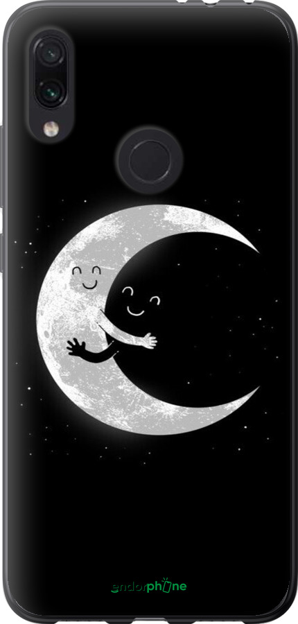 Силиконовый чехол Лунные объятия для Xiaomi Redmi Note 7 - 6508u-1639 изображение 