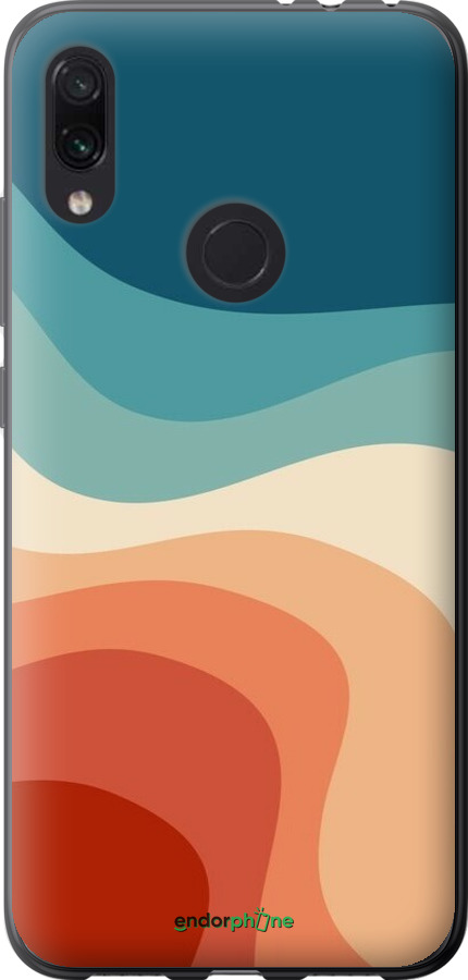 Силиконовый чехол В стиле ретро с волнами для Xiaomi Redmi Note 7 - 6531u-1639 изображение 