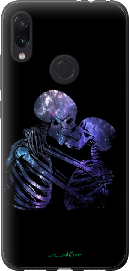 Силиконовый чехол С изображением скелета для Xiaomi Redmi Note 7 - 6537u-1639 изображение 