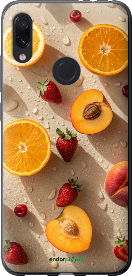 Силіконовий чехол Фрукти 3 для Xiaomi Redmi Note 7 - 6703u-1639 изображение 